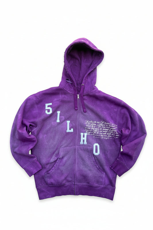 Purple Varsity Zip-Up (XL)
